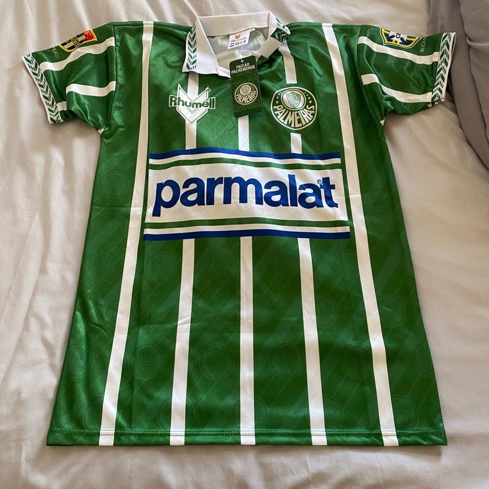 Green and White Palmeiras Soccer Jersey